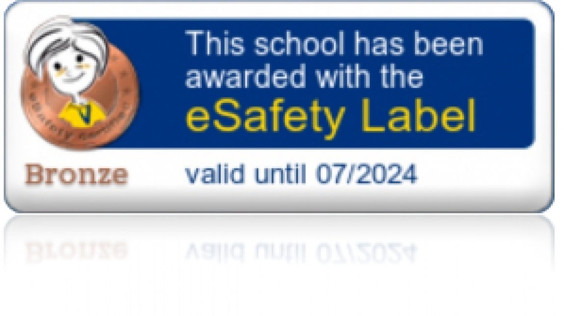 Okulumuz e Safety Label ( e Güvenlik Etiketi) Bronz Madalyasını Aldı...
